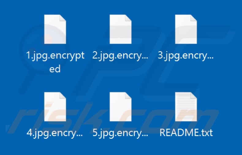 Files encrypted by CyberThanos ransomware (.encrypted extension)