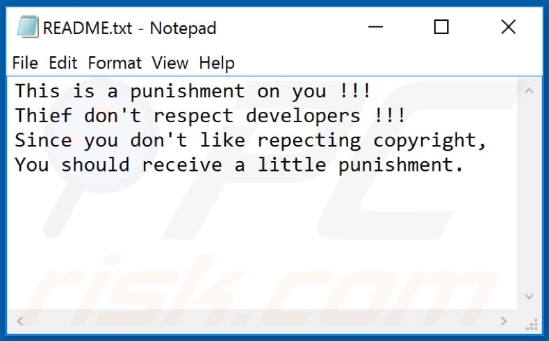 CyberThanos decrypt instructions (README.txt)