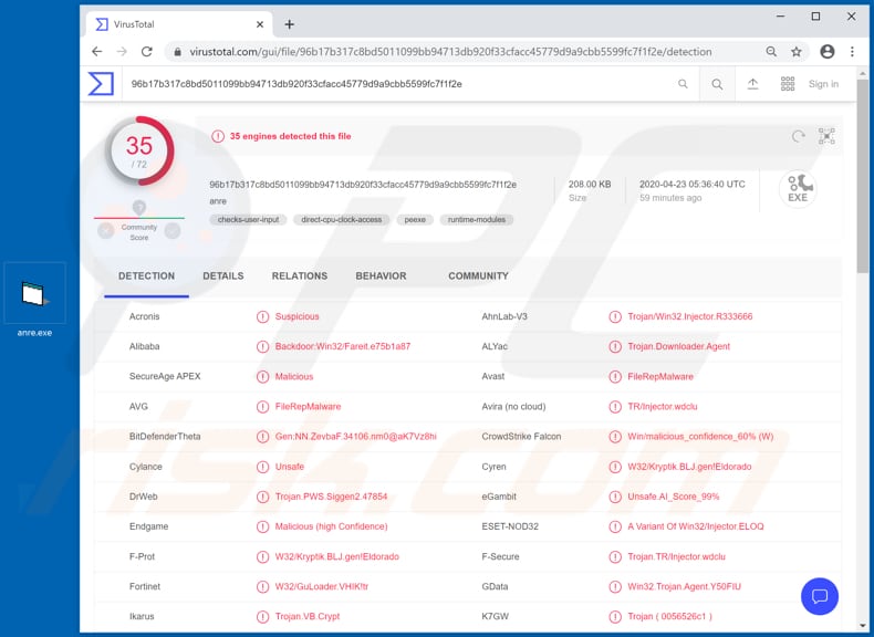 delayed payment confirmation caused by covid 19 email virus malicious executable downloaded by malicious attachment