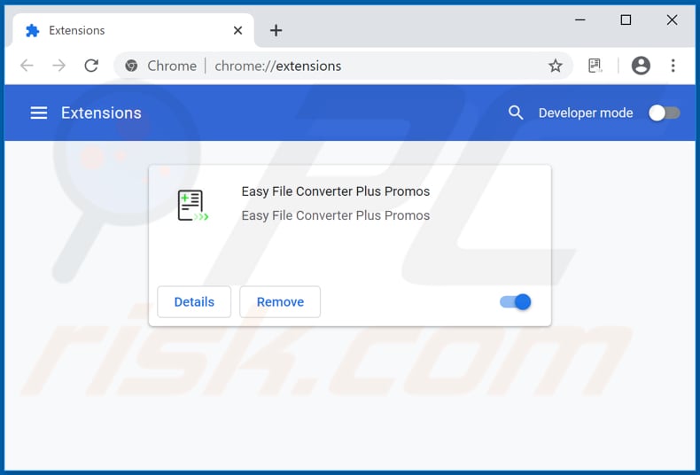 Removing Easy File Converter Plus Promos ads from Google Chrome step 2