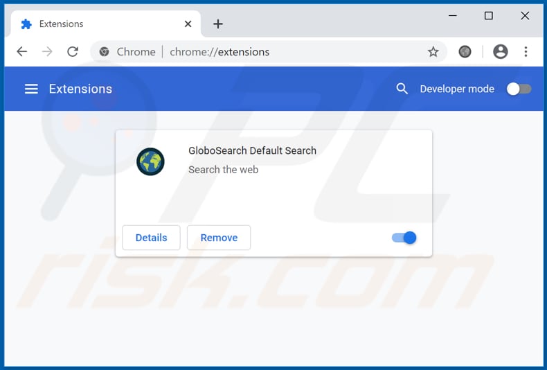 Removing globo-search.com related Google Chrome extensions