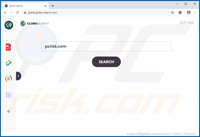 globo-search.com browser hijacker