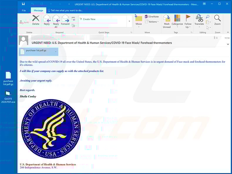 Coronavirus-related spam email used to spread GuLoader