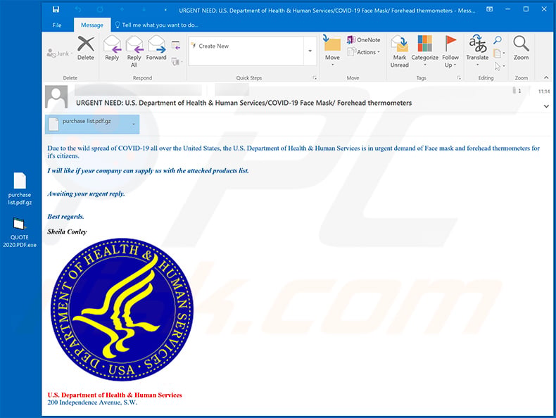 Coronavirus-related spam email used to spread GuLoader