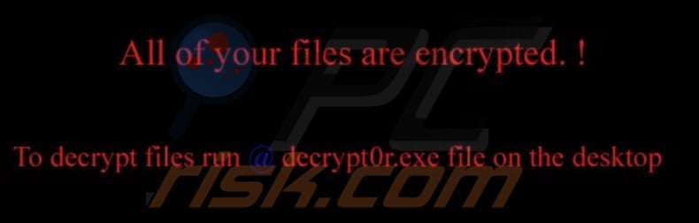 LOCK ransomware wallpaper