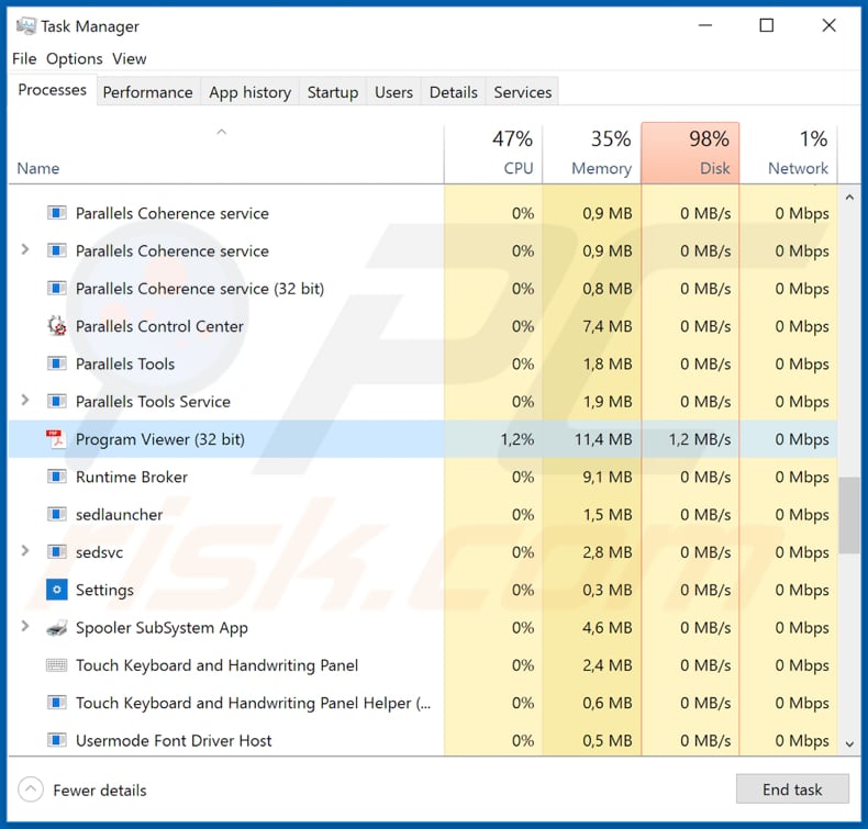 luminosity rat program viewer process in task manager