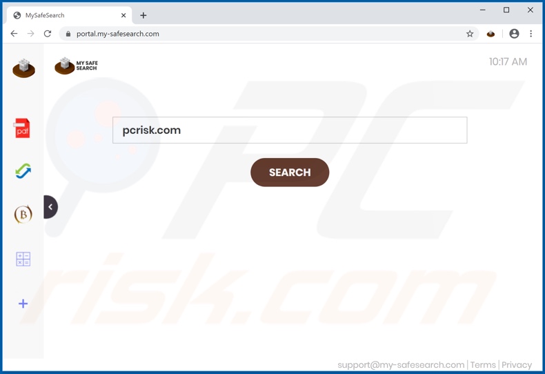 my-safesearch.com browser hijacker
