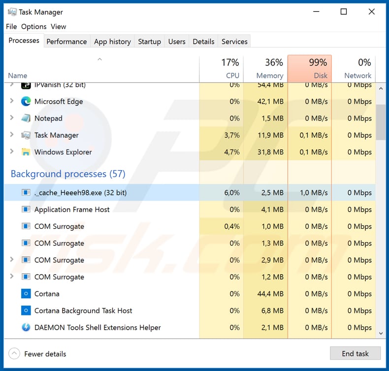 .not found malicious process in task manager ._cache_Heeeh98.exe