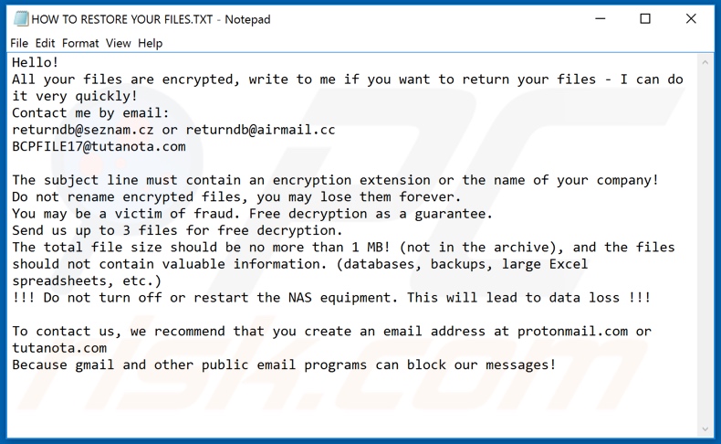 Pigzqbqnvbu decrypt instructions (HOW TO RESTORE YOUR FILES.TXT)