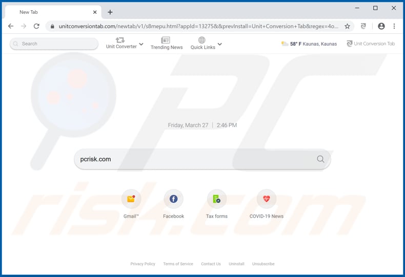 unitconversiontab.com browser hijacker