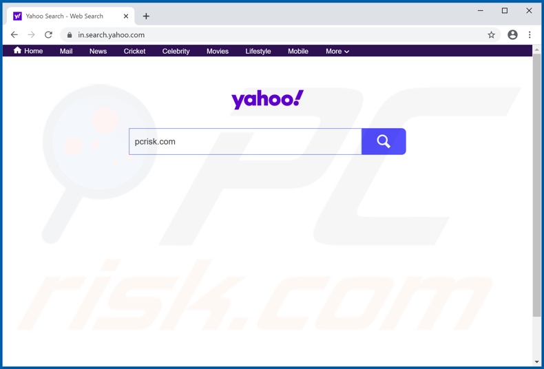 how to get rid of search yahoo com