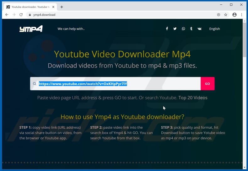 ymp4.download ads