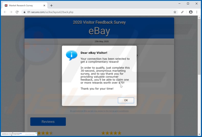 Is this a scam survey? I just have to click the link and I may win