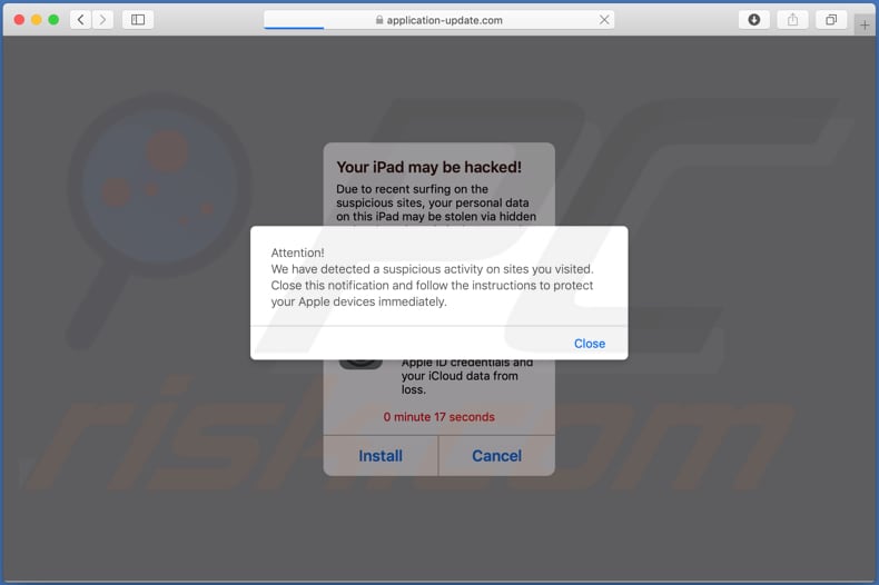 application-update.com scam desktop version