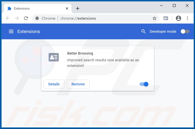 Removing better-browsing.com related Google Chrome extensions
