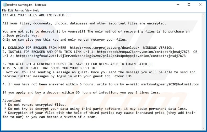 Btc (Oled) decrypt instructions (readme-warning.txt)