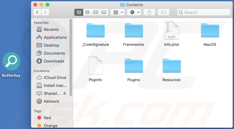 BufferKey adware install folder