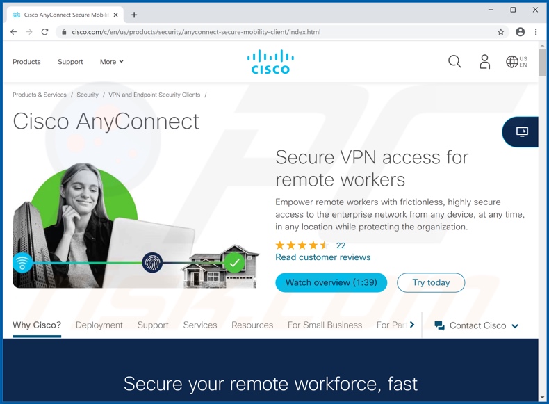 Official Cisco AnyConnect website