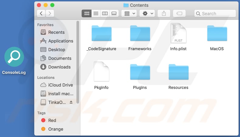 consolelog adware folder