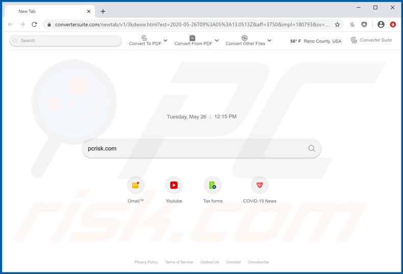 convertersuite.com browser hijacker