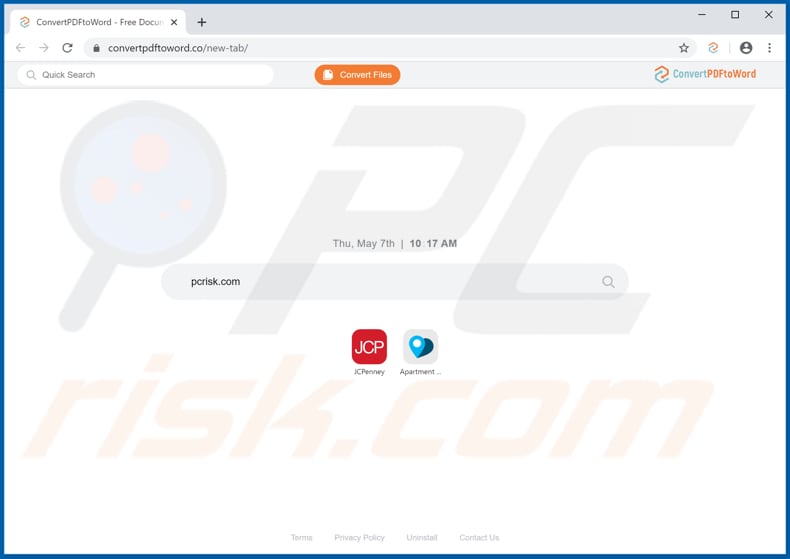 convertpdftoword.co browser hijacker
