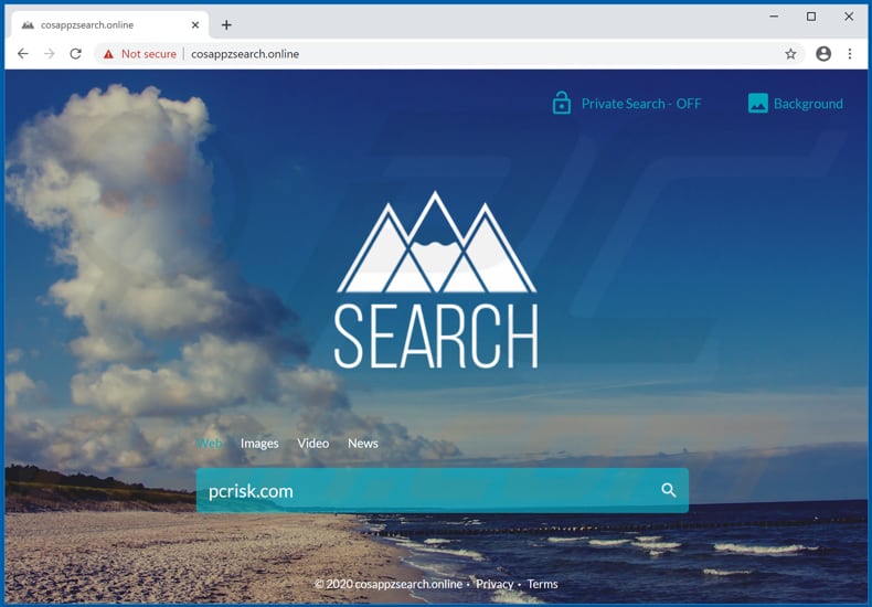 cosappzsearch.online browser hijacker