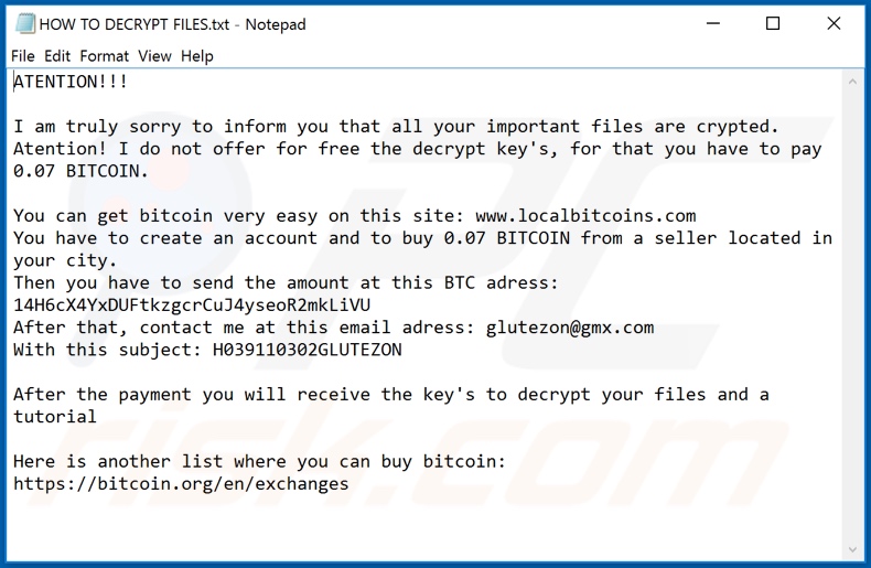 GlUTe decrypt instructions (HOW TO DECRYPT FILES.txt)
