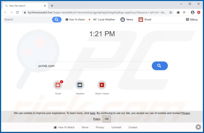 hhowtowatch.live browser hijacker