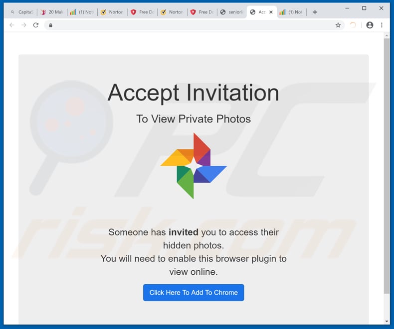 Website used to promote Image Sherpa browser hijacker