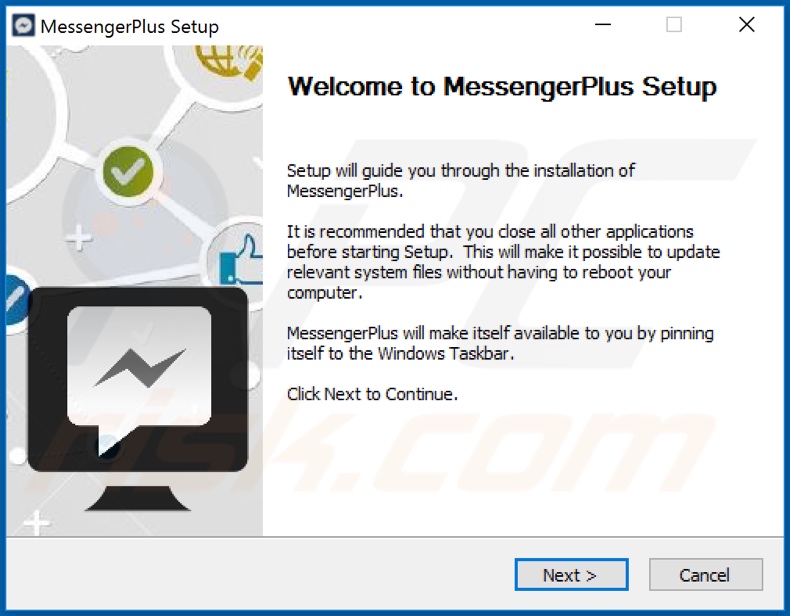MessengerPlus adware installer