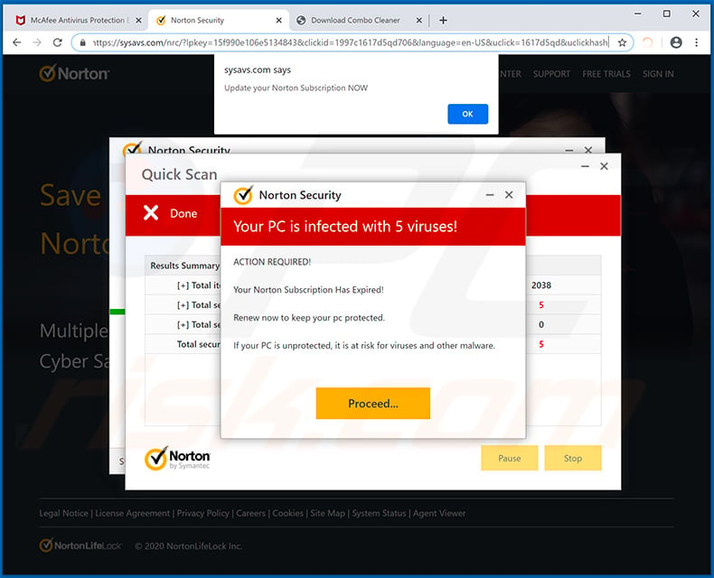 combo cleaner antivirus scam?