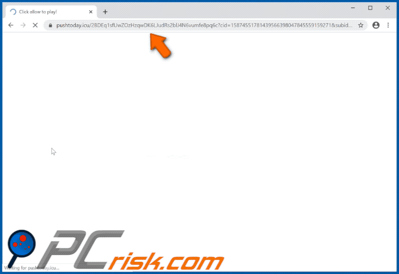 pushtoday[.]icu website appearance (GIF)