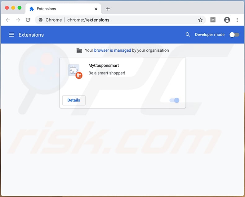 mycouponsmart on chrome browser