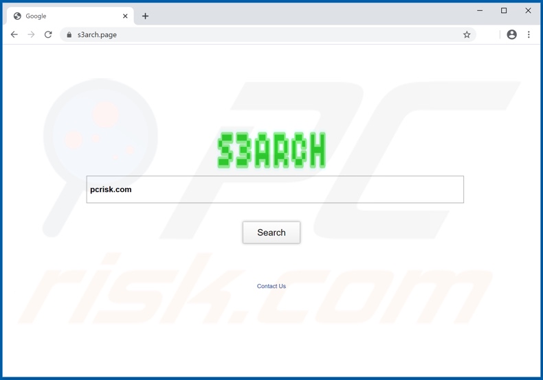 s3arch.page browser hijacker