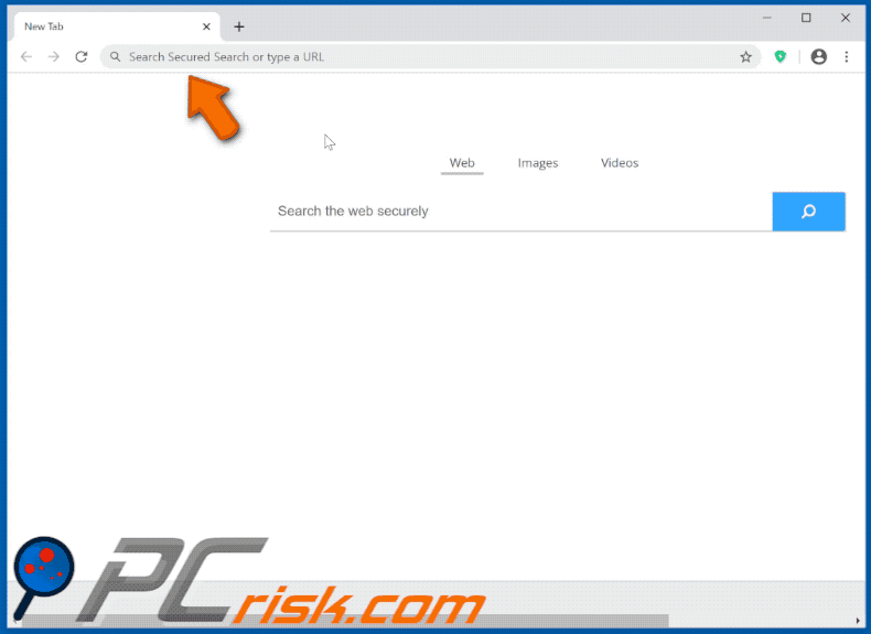 Secured Search browser hijacker gif