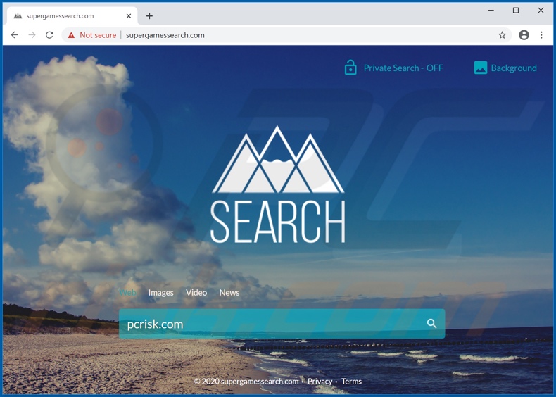 supergamessearch.com browser hijacker