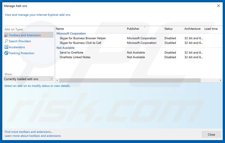 Removing testyourlucky[.]com ads from Internet Explorer step 2