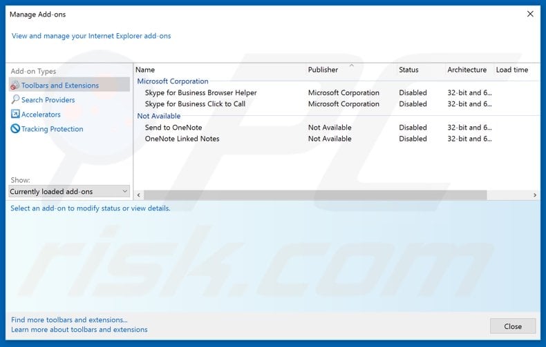 Removing testyourlucky[.]com ads from Internet Explorer step 2