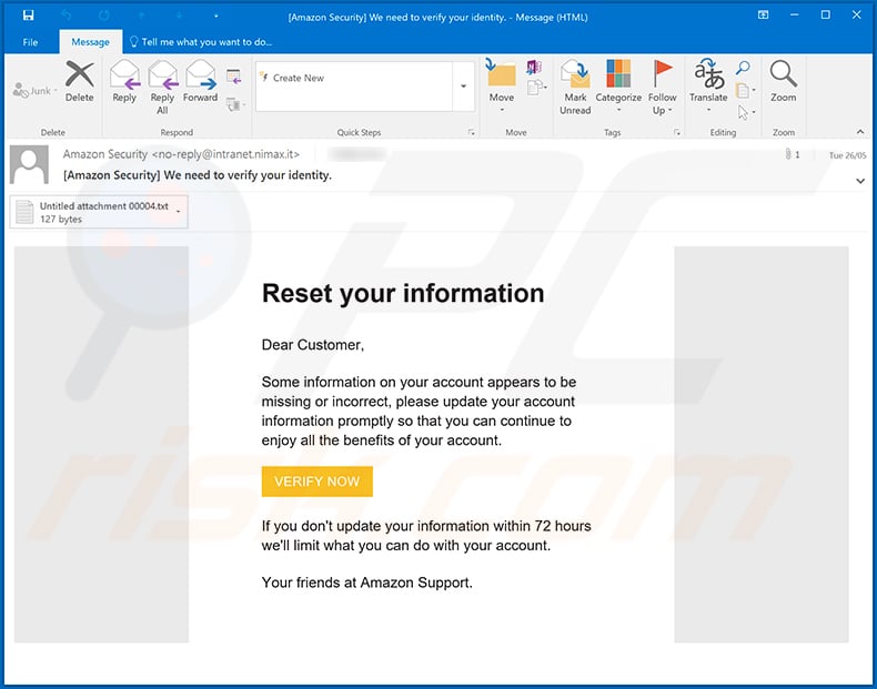 Amazon phishing email (2020-06-02)