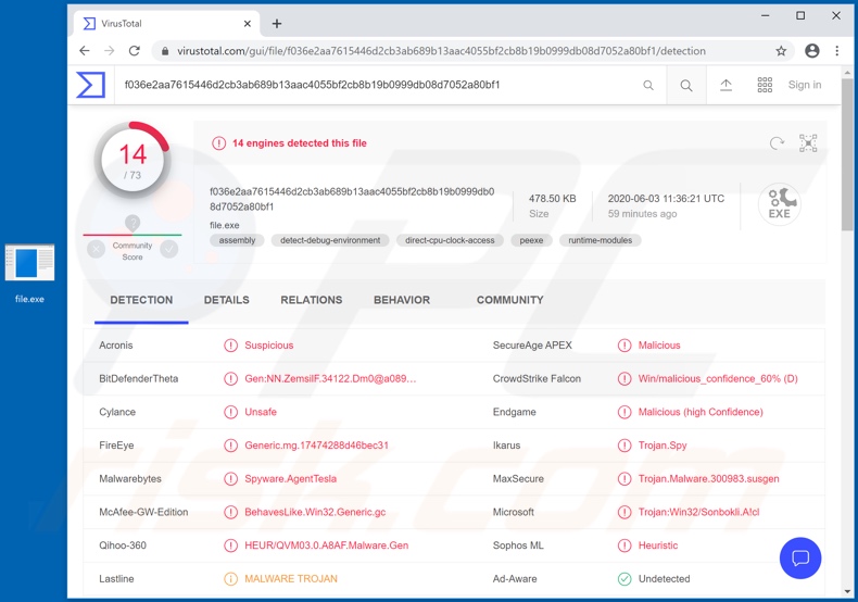 Malicious attachment detections dsitributed via Cuerpo Nacional de Policía spam campaign