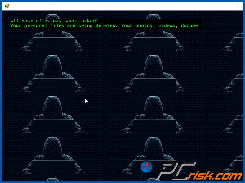ElvisPresley ransomware pop-up gif