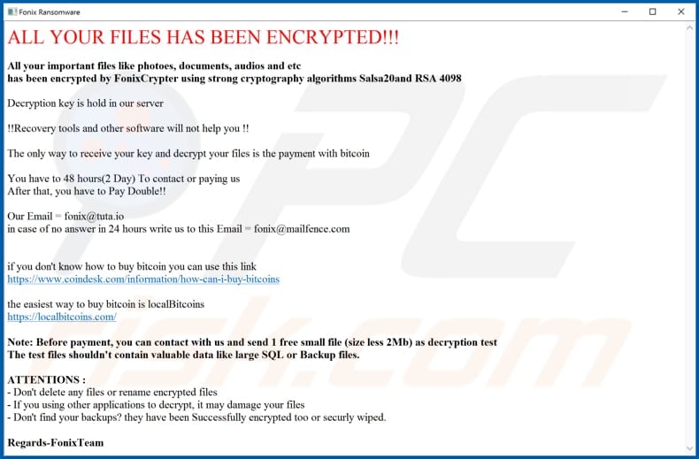 Fonix decrypt instructions (# How To Decrypt Files #.hta)