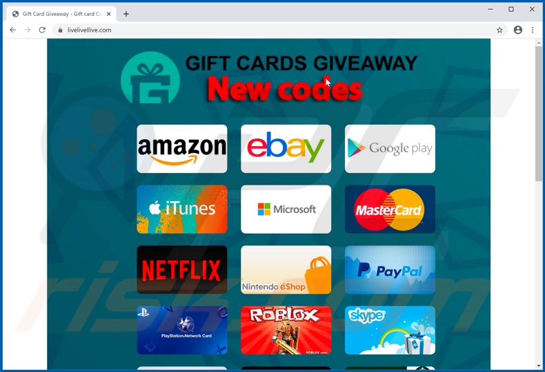 How to remove Gift Card Giveaway Scam virus removal