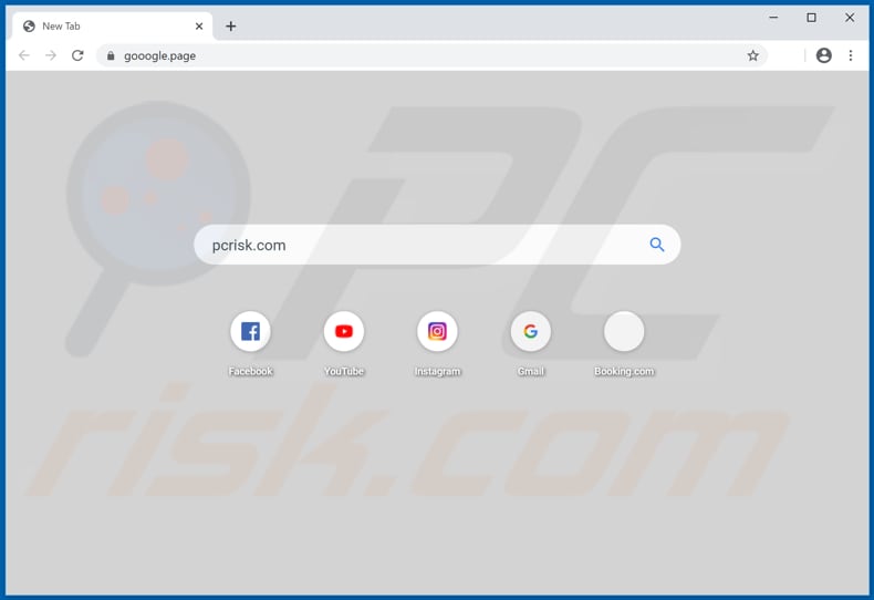 gooogle.page browser hijacker