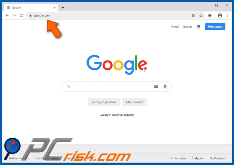 HideMeFast redirecting to Bing (GIF)