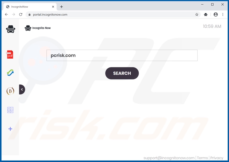 incognitonow.com browser hijacker