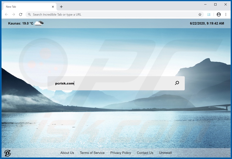 incredibletab.com browser hijacker