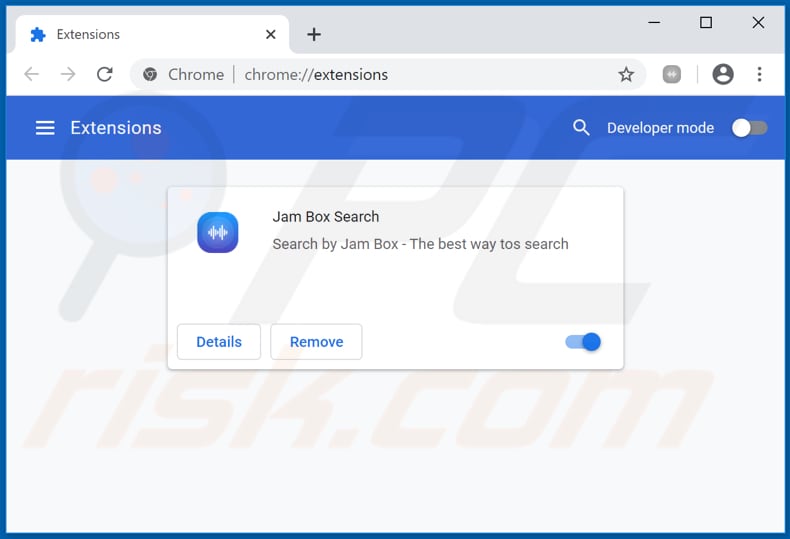 Removing feed.jamboxlive.com related Google Chrome extensions