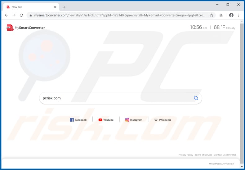 mysmartconverter.com browser hijacker