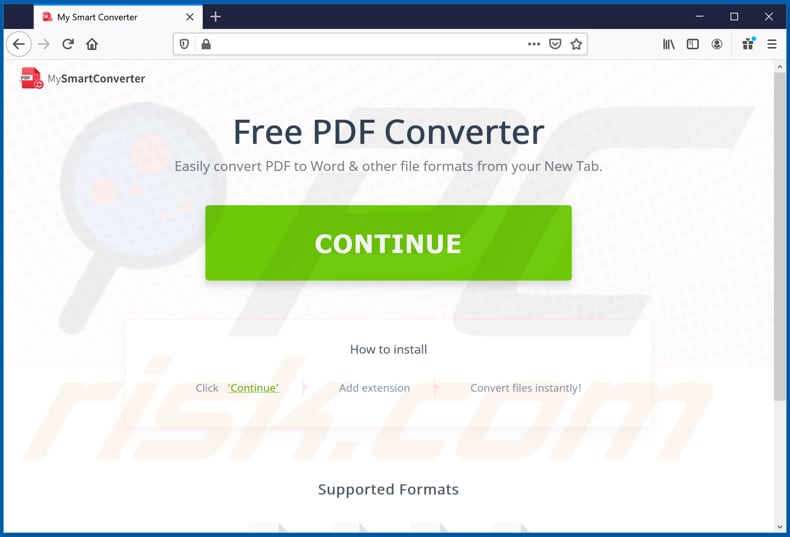 my smart converter browser hijacker promoter firefox